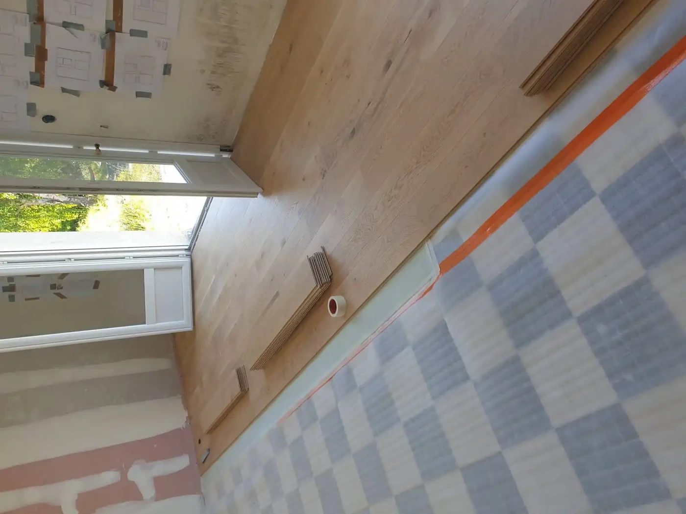 Pose d'un revêtement de sol en parquet Flottant